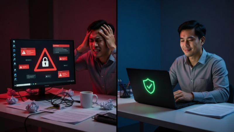 Comparaison: cyberattaque vs audit préventif